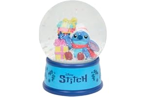 ‎DEFACTO Defacto schneekugel, weihnachtsdeko, Geschenk Kinder, Eltern Kind Geschenk, Stitch Mickey Spiderman Frozen, Disney Figur, sammler, glitzerkugel - Stitch