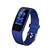Produktbild Unterbrechen Fitness Tracker-, 0.96 in OLED Bluetooth Smart Armband Herz Rate Monitor Gesundheit Tracker, blau, 140.00*90.00*30.00