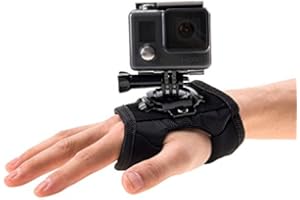 PULUZ Go Pro Hand Mount, Go Pro Wrist Mount Glove Style with Screw for GoPro for Insta360 for DJI Osmo Action Other Action Cameras