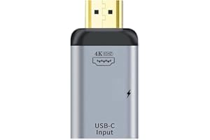 xiwai USB-C Tipo C Hembra a HDMI Sink HDTV y Fuente de alimentación PD 4K 60hz 1080p para teléfono y computadora portátil