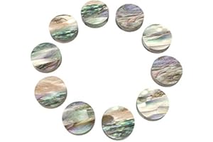 ZAMBELLI SET 10 SEGNATASTI 6MM. DOT ABALONE PER TASTIERA CHITARRA ELETTRICA ACUSTICA