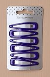 Allsorts® Card of 6 Purple Hair Bendie Clips Grips Hair Clip
