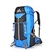 Produktbild LKDKJ Wasserdichter Outdoorrucksack, USB-Aufladung, umlaufender Anti-Cursor, Schulterwandern, Bergsteigen, 45L,6 Farben,Blue