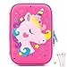 Produktbild Federmäppchen, Blest Guest 3D Niedliches EVA-Einhorn Federbeutel Schreibwaren Box Anti-Schock Großraumfach für Mädchen Schüler Jugendliche Kinder