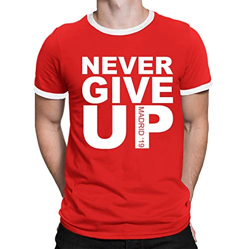 FC Liga Liverpool Football T-Shirt - Never Give Up Madrid 19 - Choice of Mens Womens Kids Babygrows