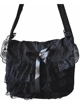 MyGothicShop , Herren Schultertasche Schwarz schwarz
