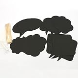 sztara Mini Kreidetafel mit Holz Tafel Clip für Hochzeit Dekorationen 10 Stück