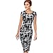 Produktbild Elecenty Damen Knielang Kleider Bandage Bodycon Minikleid Frauen Kurzarm Mode Kleid Kleidung Rundhals A-Linie Partykleid Rundhals Cocktailkleider Pencil Sommerkleid (L, Schwarz 2)