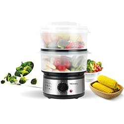 TRIOMPH CUISEUR VAPEUR INOX 5L - 500W, Noir