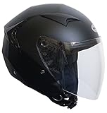 Jethelm Helm Motorradhelm RALLOX G240 schwarz/matt mit...