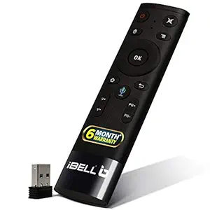 iBELL 2.4G Motion Sensor Air Mouse for Smart TV|Android Box|Mini PC|Laptop|Projector with Voice Function [Android, Windows, Mac OS, Linux] 15.7cm x 4cm,Black