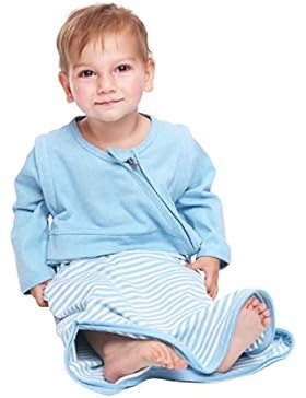 LETTAS Unisex Baby 100% Baumwolle Abnehmbare Lange Ärmel Schlafsack 0.5 TOG