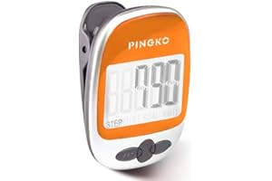 ONTA PINGKO Podomètre, Marche, Suivi Précis du Nombre De Pas, Portable, Sport, Podomètre Compteur De Pas/Distance/Calories, Fitness Tracker, Compteur de Calories