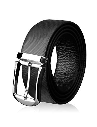 Demon&Hunter PBL Series Men's Prong Buckle Leather Belt B9217B(110CM)