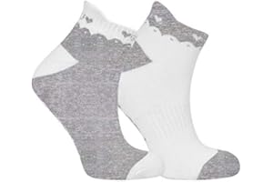 Surprizeshop 2020 Ladies 2 Pair Pack of Grey Golf Socks
