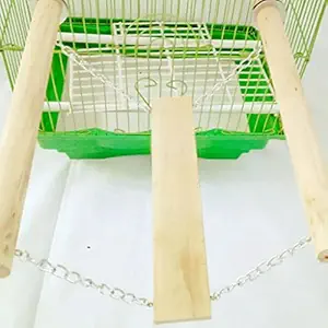 GIANTE Wooden Mouse Hamster Step Ladder Bridge Pet Parrot Bird Stand Perch Toys S