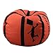 Produktbild FELICIPP EXTRA große gefüllte Tier Lagerung Sitzsack, Spielzeug Veranstalter Ball Form, 18"& 26" (Color : Basketball, Size : D18'')
