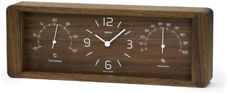 LemnosMen's Yokan Wood Table Clock%¶ÝÏ% Brown%¶ÝÏ% One Size