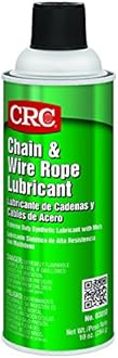 CRC Chain and Wire Rope Lubricating Spray, (Net Weight: 10 oz) 16oz Aerosol by CRC