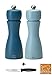 Produktbild Peugeot TAHITI SOMMER Set Pfeffermühle + Salzmühle 15 cm Petrol / Himmelblau + Edelstahlstyling Universalmesser