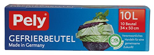 pely 8670 Gefrierbeutel, 10 Liter, 10 Beutel