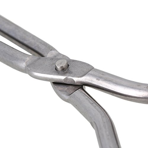 BQLZR Rostfrei Stahl 20cm 8″“ Heizungsdicht Labor Tiegel Zange Halter - 5