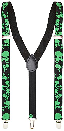 Preisvergleich Produktbild WIDMANN Hosenträger mit Totenkopf-Motiv