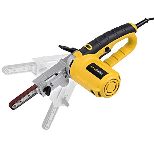 400 Watt Powerfeile Geradeschleifer Elektrofeile Bandschleifer Feinbandschleifer Präzisionsbandschleifer im Koffer plus 10 x Schleifbänder – POWX139 - 3