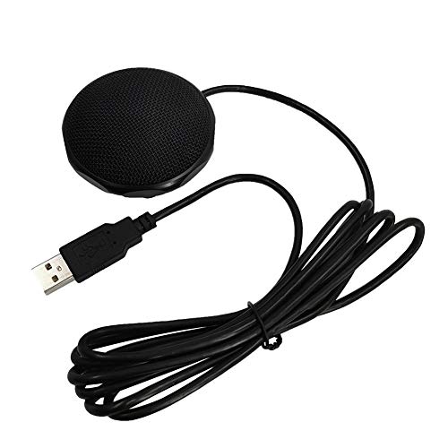 Preisvergleich Produktbild decaden USB Mikrofon,USB-Computer Mikrofon Tragbares, Omnidirektionales Kondensator Grenzflächen-Laptop-Konferenzmikrofon Für Die Gesprächen Mit Einem Erfassungsbereich Von 30 M (360 °)