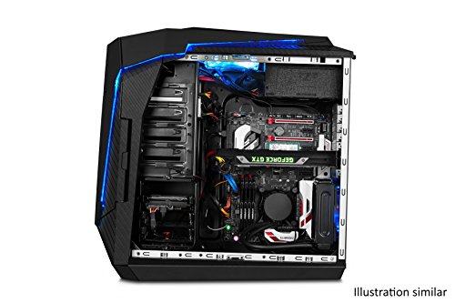 MEDION X5345G ERAZER Desktop PC (Intel Core i7-6700 Prozessor, AMD Radeon RX480 Grafikkarte mit 8 GB GDDR5 Speicher, 512 GB SSD, 1 TB HDD Festplatte, 16 GB DDR4 Arbeitsspeicher, DVD-/CD-Brenner, HDMI-Audio-/Video-Ausgang und 3x DisplayPort, Windows 10 Home) schwarz - 11