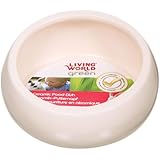 Living World Green ergonomischer Keramiknapf, Elfenbein - groß