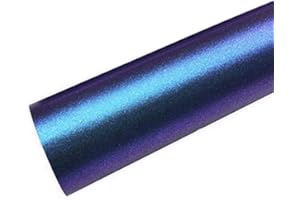BKSTUFF BkWrapping Pellicola Adesiva per Auto Camaleonte Blu Viola Cangiante Cromata Opaca, Pellicola Rivestimento Protezione Adesiva, Car Sticker Wrapping (50cm x 150cm)