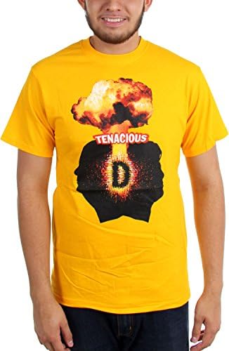 Tenacious D - Mens Explosivo II T-Shirt, X-Large, Gold