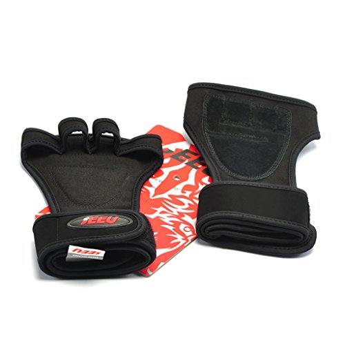 SEEU Herren Trainingshandschuhe mit Handgelenkbandage für Bodybuilding, Crossfit, Krafttraining, 5 Farben, Gr. S bis L - 5