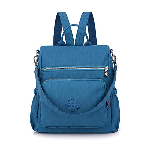WEILLCCE Bolsos para Mujer Mochila de Mujer Mochila Impermeable de Nylon Bandolera Doble Bolsos de Hombro Doble para Las Mujeres de la muchedumbre