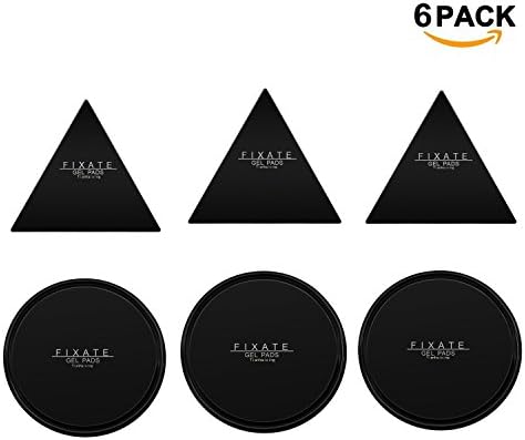 Chinatmax Cell Pads Nano Rubber Fixate Sticky Anti-Slip Washable Pads, iPhone Car Holder Auto Gel Holder for Multiple Uses, Car GPS, Kitchen Cabinets or Tile, iPad, iPhone (Six Pack)