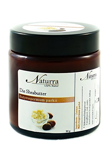 Naturra BIO Sheabutter nativ kaltgepresst im Glas Tiegel - NEU: 10% mehr Inhalt (100g)