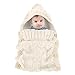 Produktbild Neugeborenes Babydecke Wrap Decke, Baby Kinder Kleinkind Wolle Knit Decke Schlafsack Schlaf Sack Stroller Wrap für 0-12 Monate Baby (Beige)