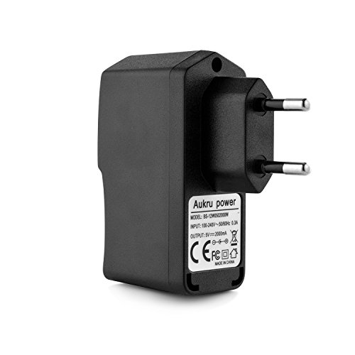 Aukru 2in1 USB Netzadapter Ladegerät 5V/2000mA mit Micro USB Kabel für Raspberry Pi, Samsung Galaxy S6/S5/S4/S3, Galaxy Tab 3, Note 4/3/2, Google Nexus 7,MP4, HTC One M8,Nokia 520, Motorola, LG und weitere (Schwarz) - 3