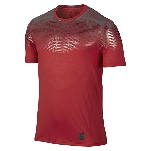 Preisvergleich Produktbild Nike HYPERCOOL MAX FTTD SS - Kurzärmeln T-Shirt Rot - XL - Herren