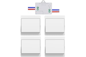 Cerhot 220v interruptor inalambrico autoalimentado cinetico interruptores inalambricos sin bateria rf interruptor remoto pulsador inalambrico conmutador luz inalambrico para iluminacion del hogar