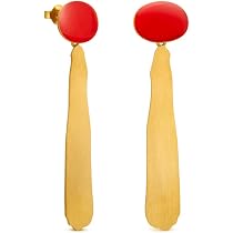 Joidart Estergold Kreolen – 24K Vergoldete Ohrringe Mit Mattem Finish, Handgefertigt In Spanien