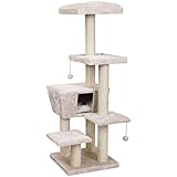 Europet Bernina 431-422434 Katzenkratzbaum Trend North Dakota, circa 48 x 48 x 141 cm, creme