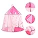 Produktbild JESSIEKERVIN Kinderzelt Sterne Rosa Spielzeug Spiel Haus Jurte Indoor Kids Cartoon Prinzessin Moskitonetz (Color : Pink)