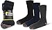 Produktbild 6 Paar Spezial-Arbeitssocken Work mit verstärkter Ferse und Spitze Farbe Schwarz/Marine/Dunkelgrau Größe 43/46