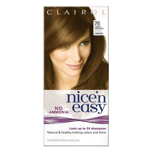 Clairol Nice'n Easy Semi-Permanent Hair Dye No Ammonia 76 Light Golden Brown