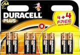 8 Duracell AA Plus