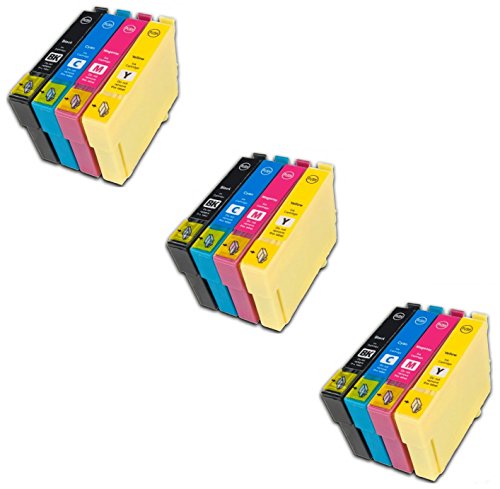 Prestige Cartridge 12 x Epson 16XL Tintenpatronen, schwarz/cyan/magenta/gelb