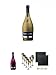 Produktbild Scavi & Ray Prosecco Spumante GLITZER - GOLD - EDITION 0,75 Liter + Scavi & Ray Prosecco Spumante GLITZER - PINK - EDITION 0,75 Liter + Scavi & Ray Prosecco (durchsichtig) Glas 6 Stück + Schiefer Glasuntersetzer eckig ca. 9,5 cm Ø 2 Stück