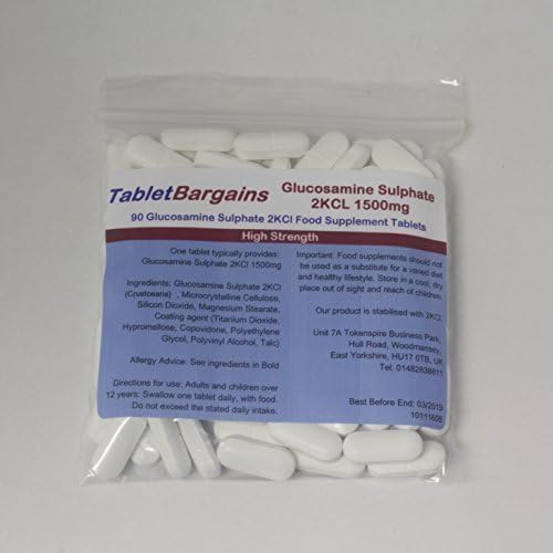 Tablet Bargains High Strength Glucosamine Sulphate 2KCl 1500mg - 90 Tablets